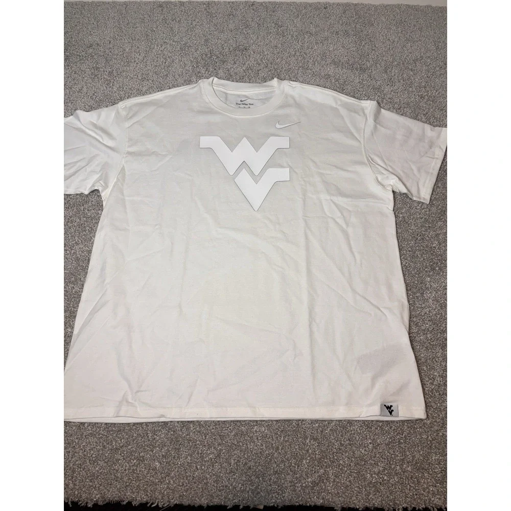 Nike Men's White West Virginia Mountaineers 2-Hit Statement Max90 T'Shirt Sz XL